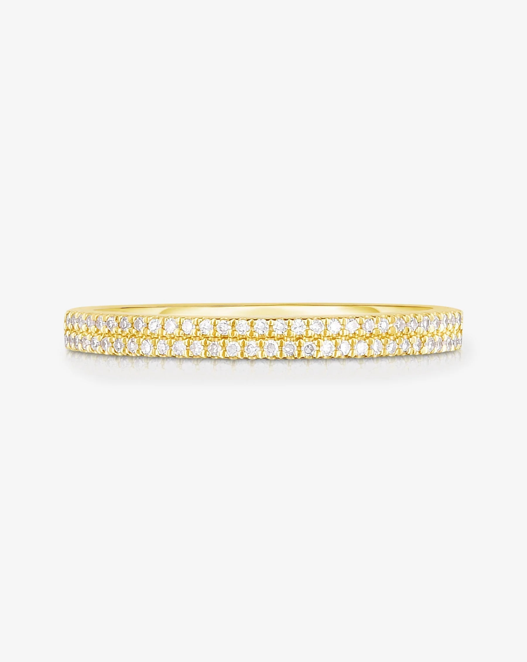 Double Row Stackable Pavé Ring | Ring Concierge