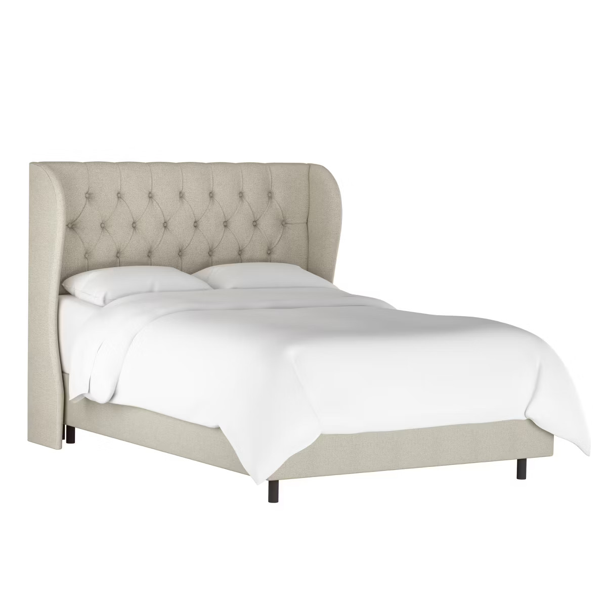 Skyline Furniture Tufted Woven Upholstered Wingback Bed | Target