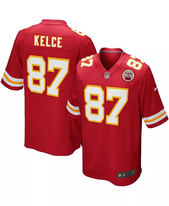 Nike Men's Travis Kelce Red Kansas City Chiefs Team Game Jersey - Macy's | Macy's