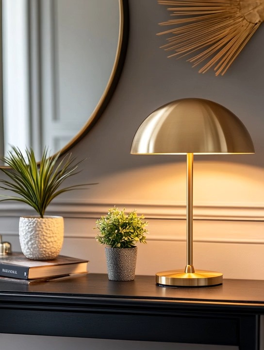 This is one of the simplest upgrades you can make—and it instantly elevates your space.

If your console table feels a little unfinished, all it needs is one strong, modern piece. This brushed gold dome-style table lamp is everywhere in home decor right now—and for good reason.

It adds warmth, soft lighting, and that clean, sculptural look that makes a space feel intentional and styled. Whether your console is in the entryway, living room, or tucked into a corner, this one piece can completely transform it.

And the best part? You can easily move it around—style it on a console today, a bedside table tomorrow, or even your home office.

This is how you create a modern, elegant home—by upgrading one detail at a time.

Get the look— multiple options linked below, pick the shape you like

#homedecorideas #interiorstyling #modernhome #lightingdesign #luxuryinteriors 

 #LTKHome