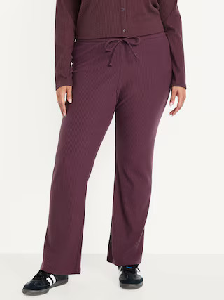 Extra High-Waisted Rib Flare Leggings | Old Navy (US)