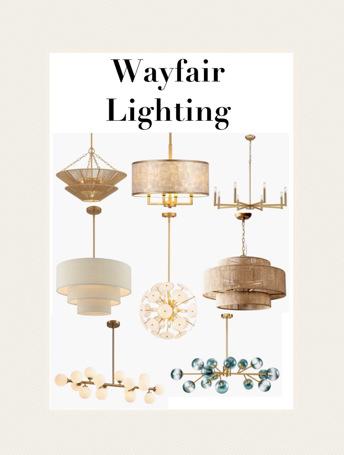 Gorgeous light fixtures from Wayfair! 

#LTKHome #LTKHoliday