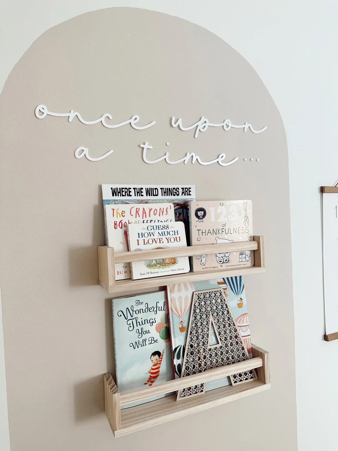 Script Once Upon a Time Acrylic Nursery Wall Decor Cutout - Etsy | Etsy (US)
