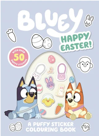 Bluey: Happy Easter! a Puffy Sticker Coloring Book: With over 50 Puffy Stickers (Paperback) | Walmart (US)