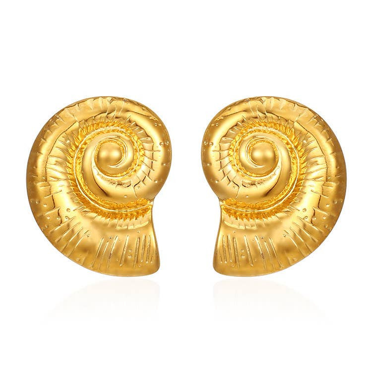 Gold Seashell Earrings | Savvy Bling
