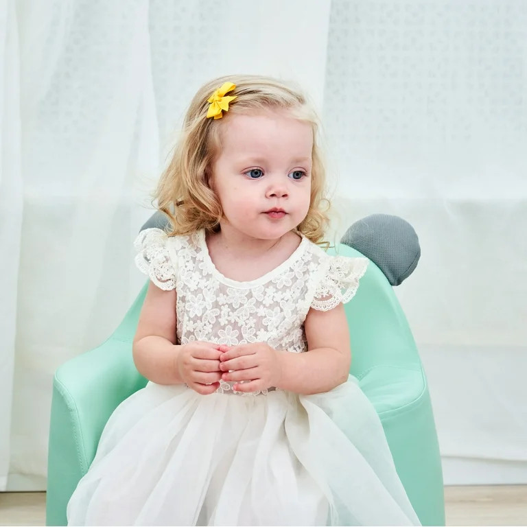 2-inch Baby Hair Bows Clips for Girls Grosgrain Ribbon Fully Lined Infant Hair Accessories for Ba... | Walmart (US)