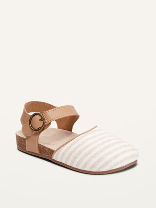 Linen-Blend Clog Sandals for Toddler Girls | Old Navy (US)