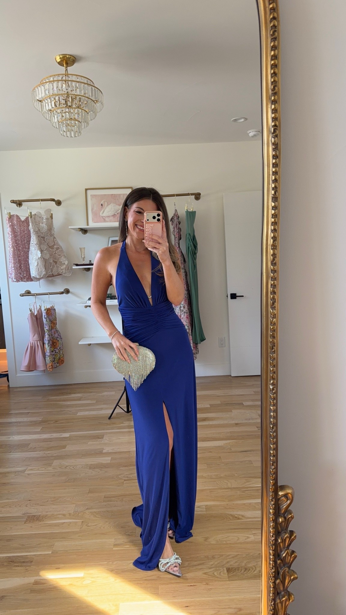 blue halter maxi with a plunging neckline, ruched waist, and high slit fall wedding guest dress for every girl 💍

I’m 5’4” & wearing my usual smalls/2

revolve code: tulip

fall wedding guest dresses, wedding guest dresses, cocktail dresses, semi-formal dresses, black tie wedding guest dresses, destination wedding guest dresses, garden party dresses, wedding guest outfit ideas, fall dresses, autumn dress

#LTKWedding #LTKSeasonal #LTKgrwm
