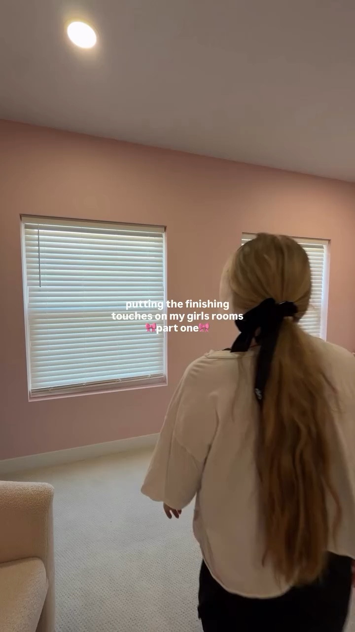 bc home takes time 🎀✨🤍

follow along for part 2, comment a 🤍 for links to shop her space ◡̈ 

we got our oldest the same @mellow.sleep comforter we have and she LOVES it, so soft and cozy ☁️ now on to my middle daughters room ◡̈ stay tuned ✨ 

wallpapers: @rockymountaindecals little pink flowers (code CEHOME)
curtains: @twopagescurtains (code CEHOME)
paint: @sherwinwilliams innocence 

#girlmom #girlsroominspo #girlsroom #pinkroominspo diyho