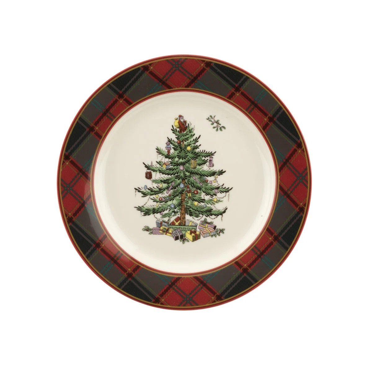 Spode Christmas Tree Tartan Salad Plate 7.75" (Set of 4) | Wayfair North America