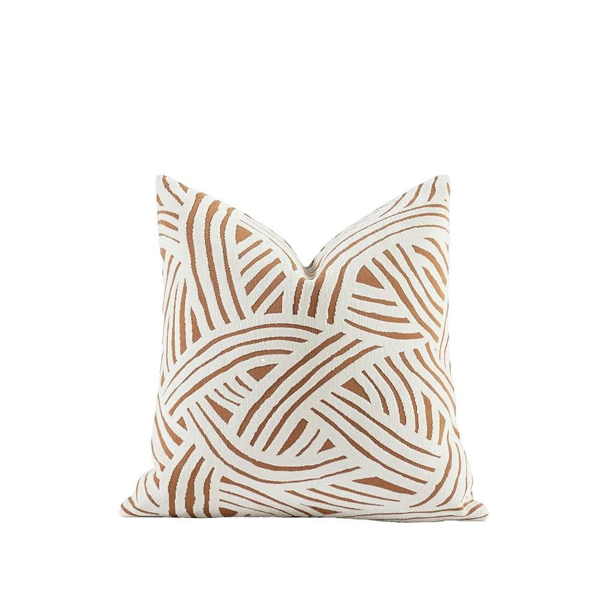 Croker Horse 2025 New 22x22'' inches Throw Pillow Cushion Covers - Paradise Orange Color Chenille... | Amazon (US)