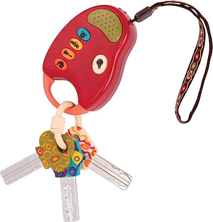 B. toys – FunKeys Toy – Funky Toy Keys for Toddlers and Babies – Toy Car Keys and Red remot... | Amazon (US)