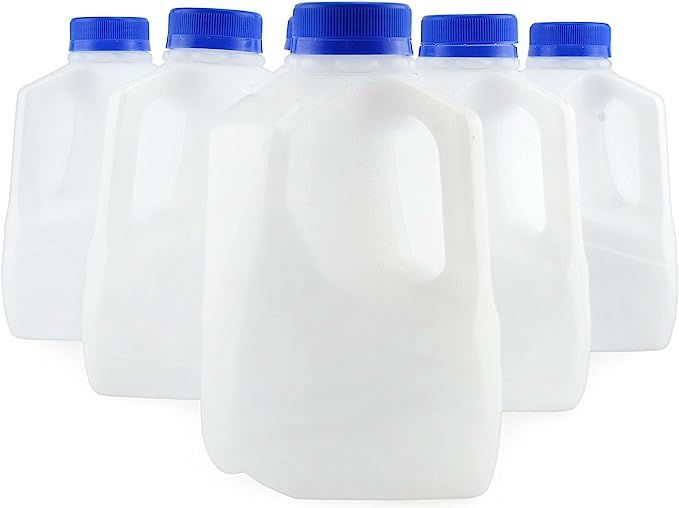 Cornucopia Brands 32oz Plastic Jugs (6-Pack); 1-Quart / 32-Ounce Bottles with Caps for Juice, Wat... | Amazon (US)