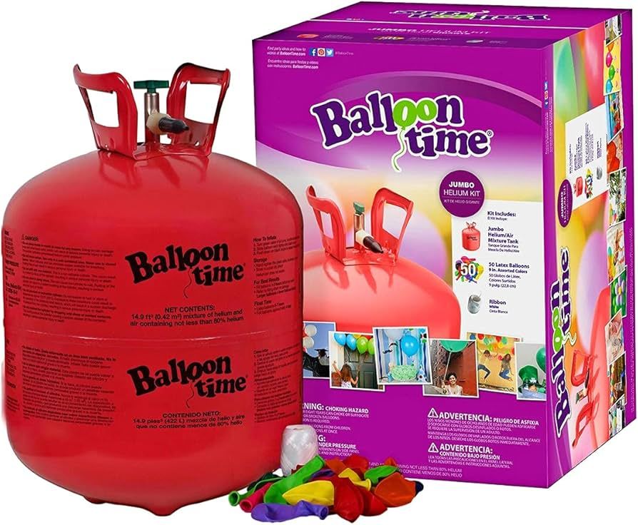 Balloon Time Helium Balloon Kit Boxed | Amazon (US)