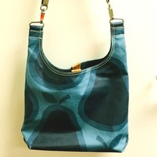 Orla Kiely blue pear Midi Sling Bag crossbody | eBay US