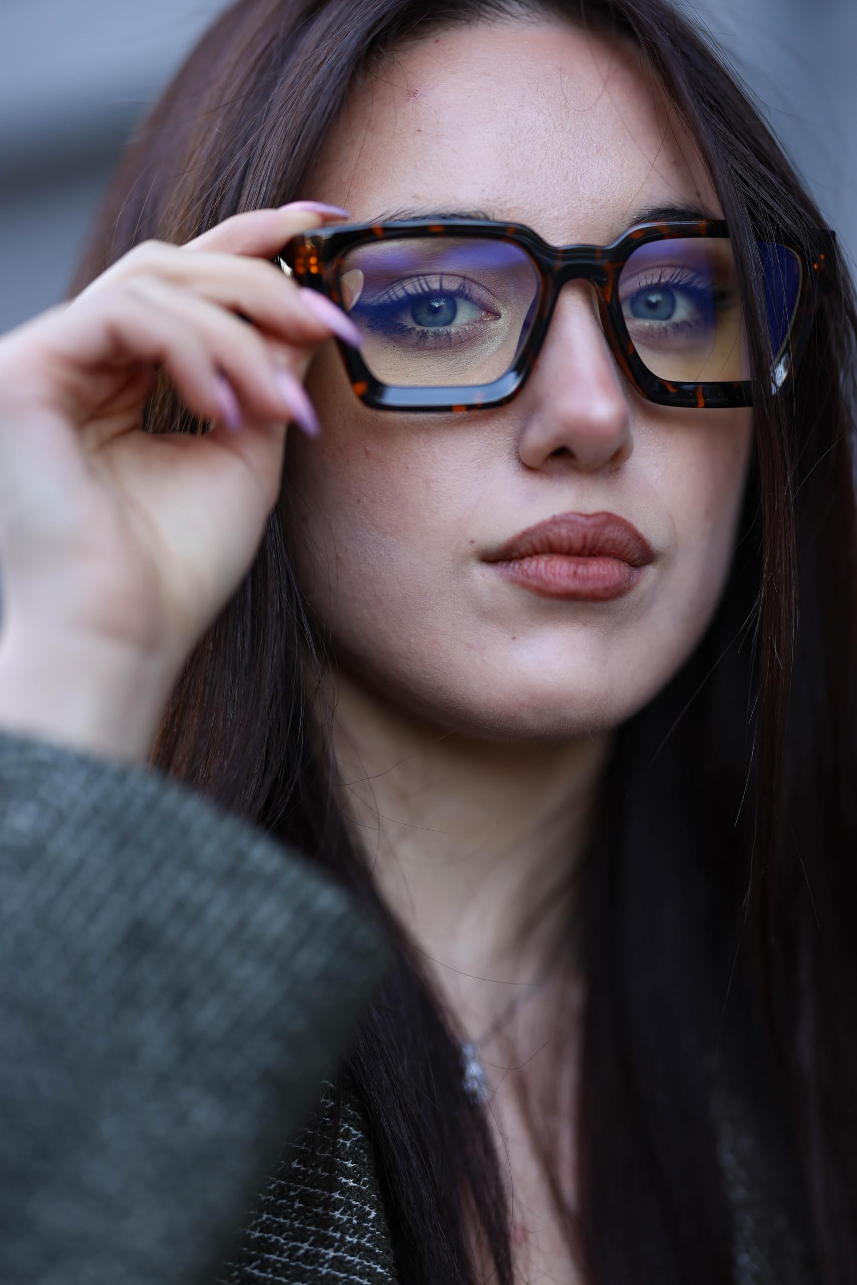 VISOONE Blue Light Blocking Glasses with TR90 Rectangle Frame and Chic Preppy Look for Women Men ... | Amazon (US)