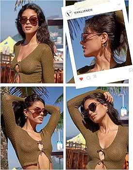 VANLINKER Oversized Polarized Aviator Sunglasses for Women Men Retro Round Frame Trendy Vintage S... | Amazon (US)