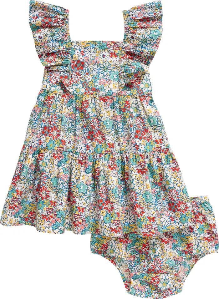 Matching Family Moments Floral Flutter Sleeve Dress & Bloomers Set | Nordstrom