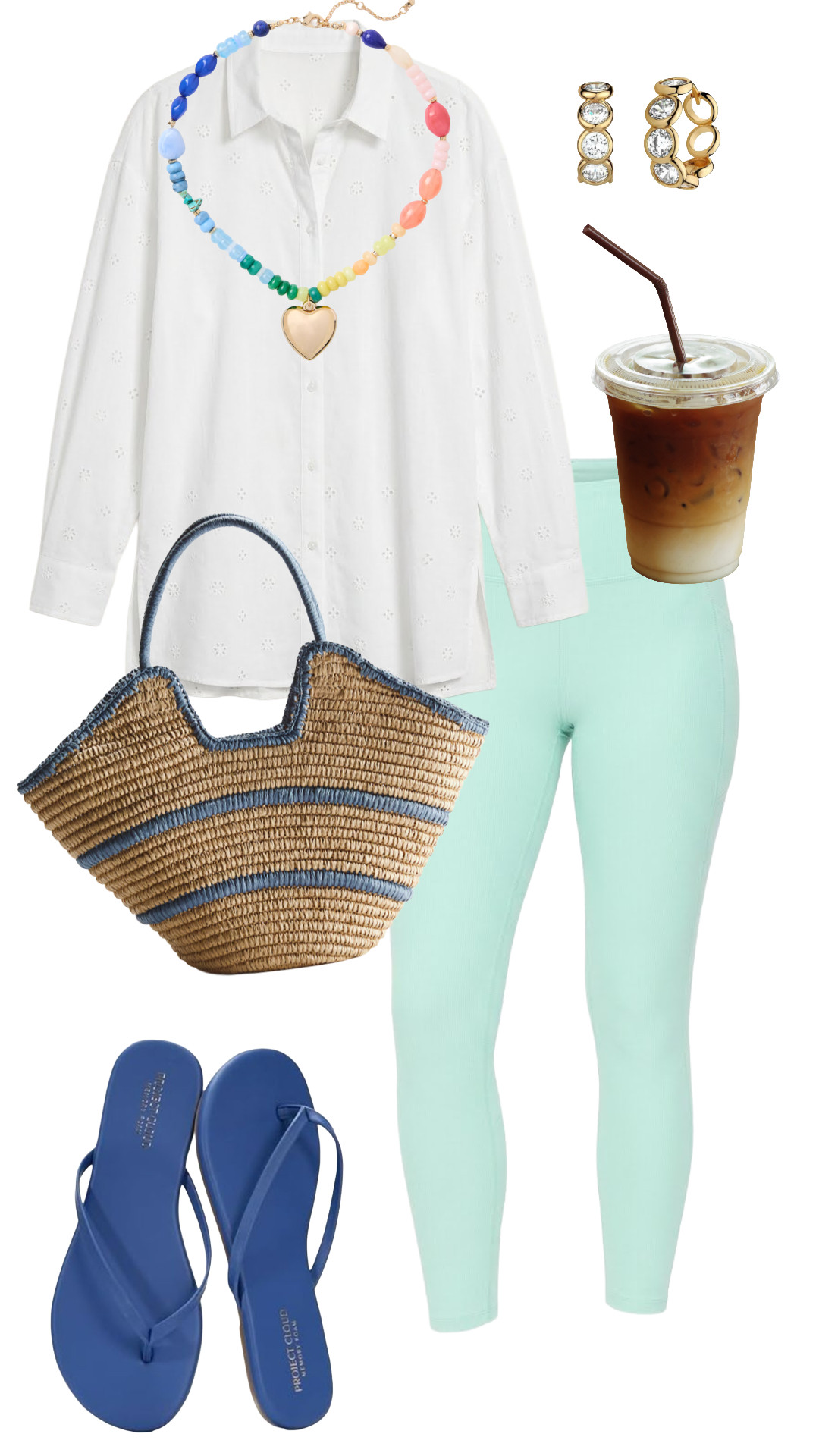 Beach day coffee run outfit inspo! 

 #LTKgrwm #LTKmorningroutine #LTKSeasonal