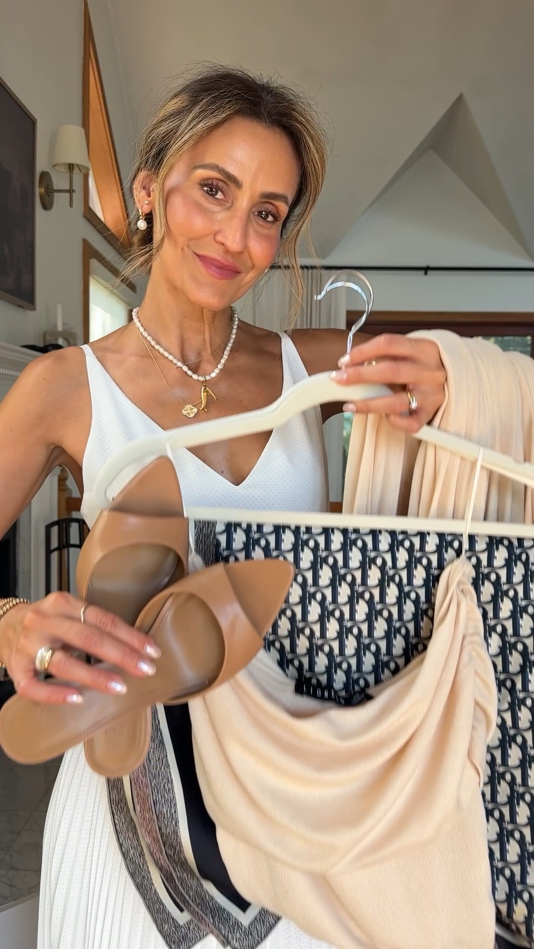 Day 5 of 5 summer scarf outfits 🍦🤎

Comment SCARF and I’ll send you a DM with all of the links to shop 💫 you can always check my stories for direct links, highlights or shop via link in my bio! 

Of the shoulder knit drop waist maxi dress, Dior silk scarf, pointy toe low heel sandals, Jacque is basket bag, Miu Miu sunnies, chic summer outfit idea 

#LTKStyleTip #LTKParties #LTKShoeCrush