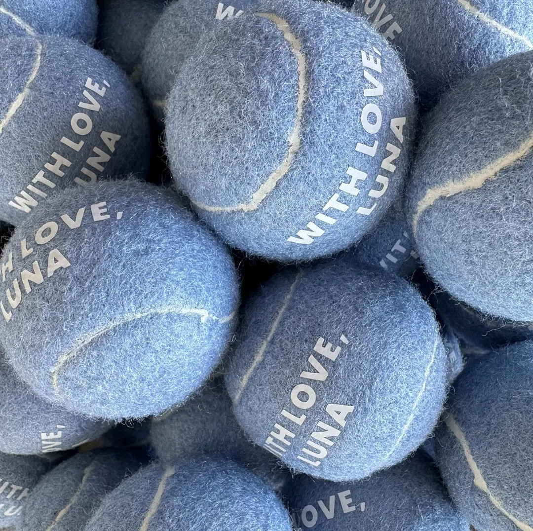 Custom Tennis Balls | Custom Shop - Wedding Favors for Dog Parents, Personalized with Names, Part... | Etsy (US)