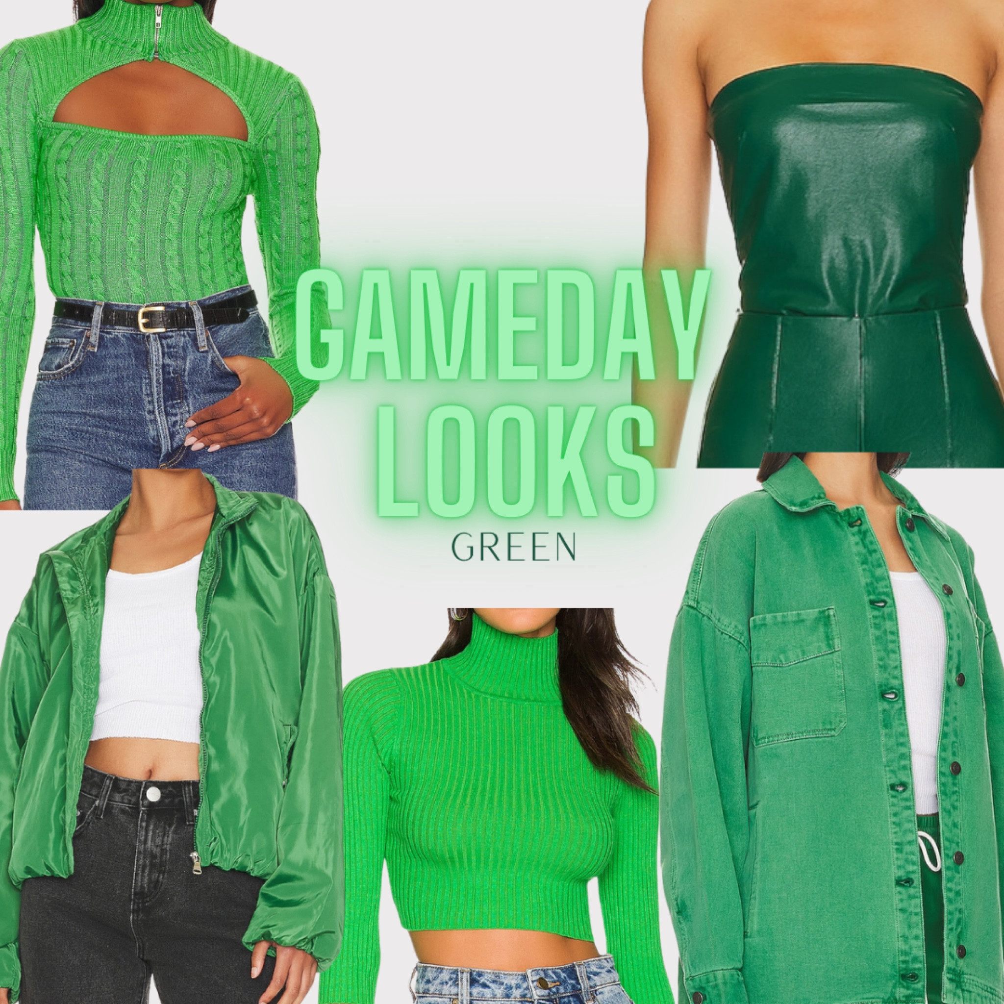 Green gameday looks 💚

#LTKStyleTip #LTKSeasonal #LTKParties