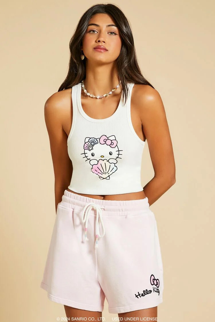 Cropped Hello Kitty Graphic Tank Top | Forever 21