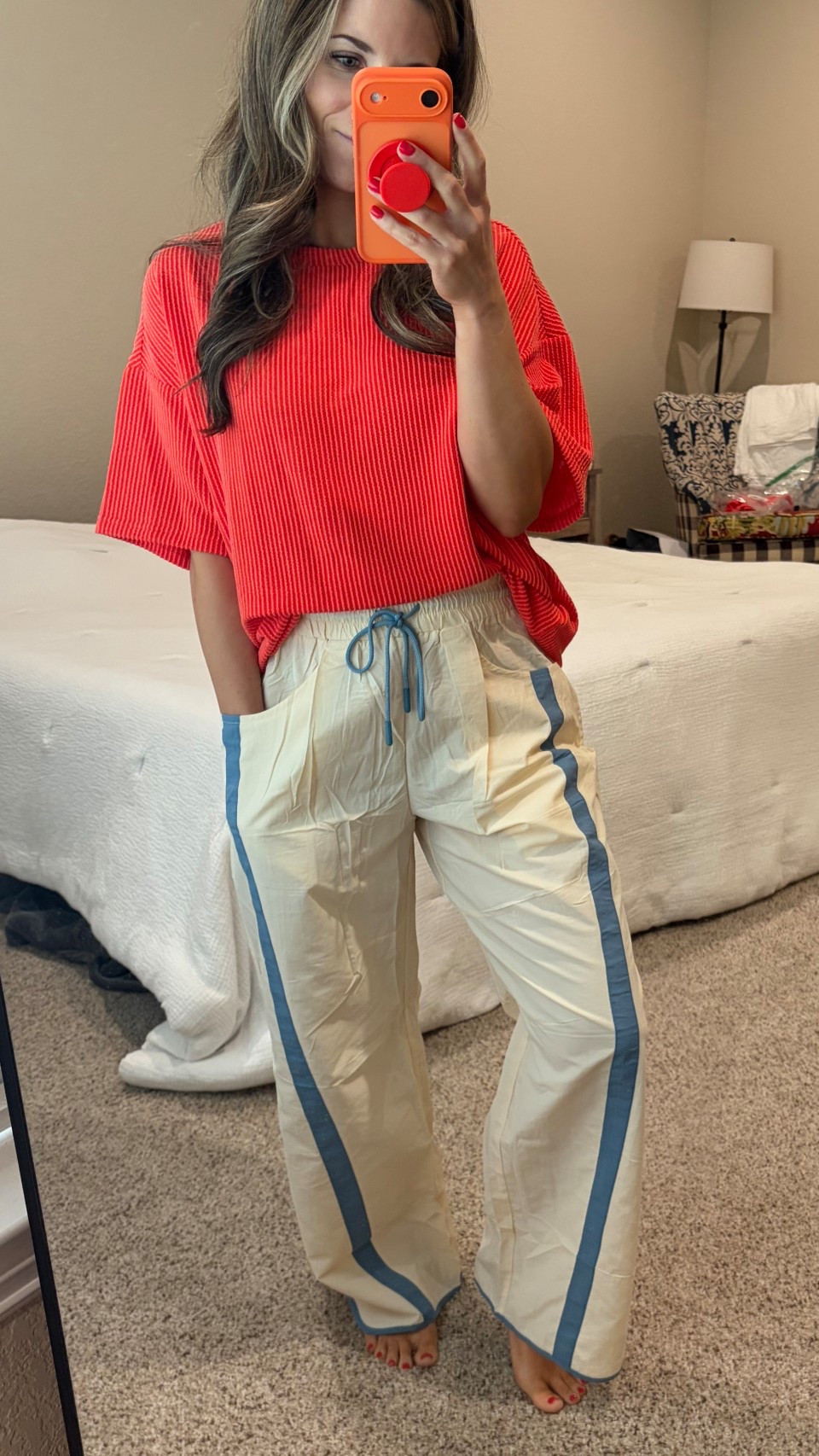Cute track pants for spring! Wearing size small. 

Amazon fashion. Track pants. Spring fashion. Mom wear. 

#LTKootd #LTKgrwm #LTKActive