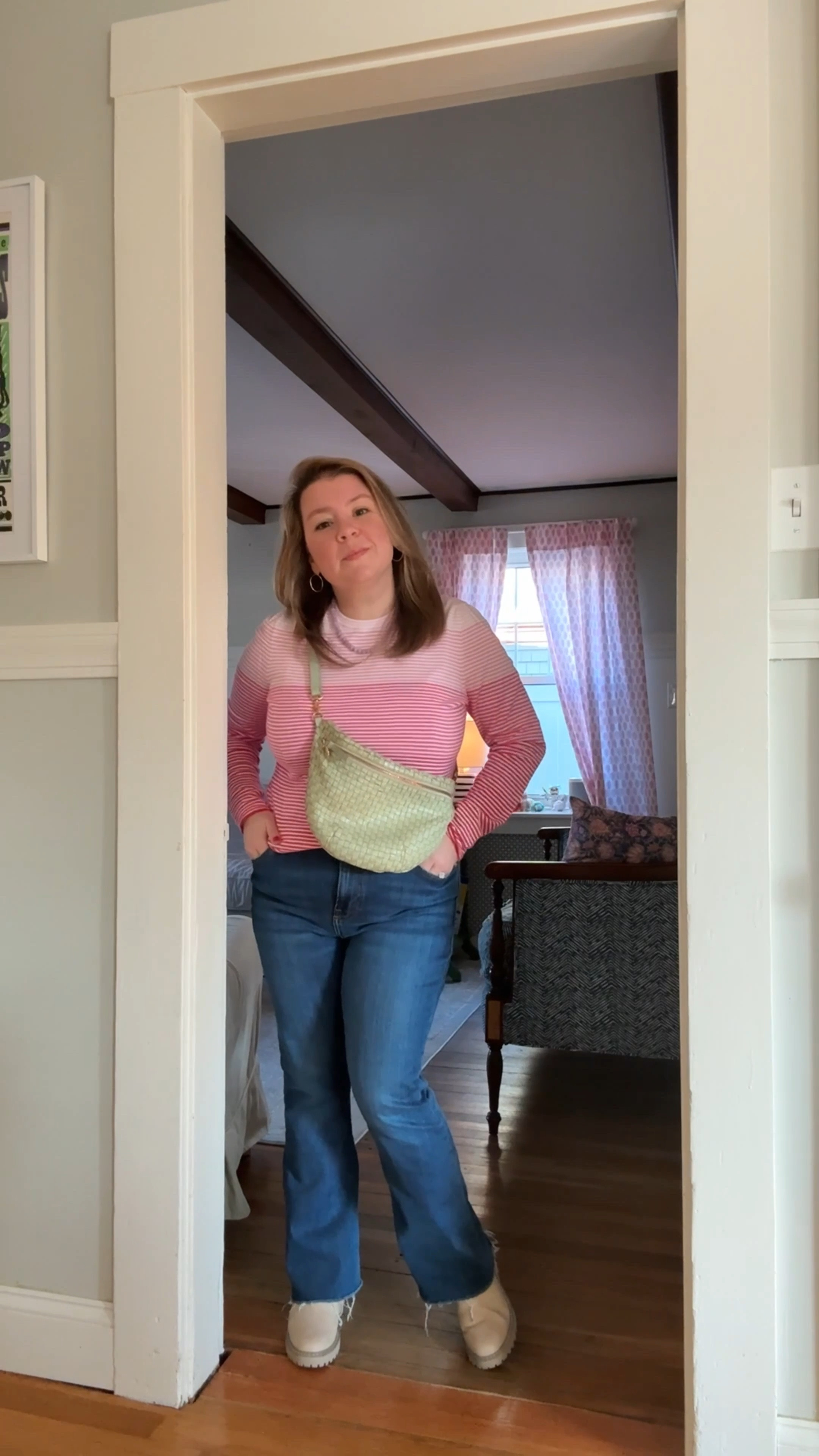Day 30

Pulled an old @jmclaughlin pink striped sweater out of the closet, my trusty @clarev woven crossbody, and my favorite jeans and boots! 

#LTKOver40 #LTKMidsize #LTKSeasonal