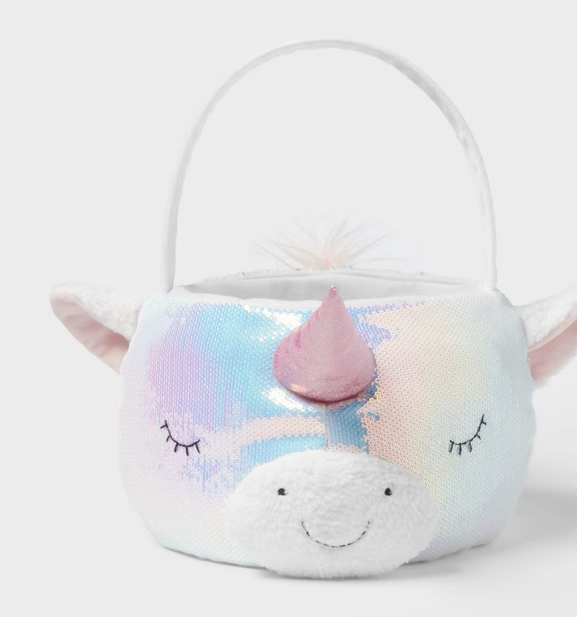 Easter themed round decorative basket
Features unique and stylish rope design
Made from a blend of durable material
Designed with handle and ideal for universal placement
Dimensions : 12 Inches (H) x 11 Inches (W) x 11 Inches (D)
Spot or wipe clean for easy care
Description
Get ready for Easter with the Round Sequins Easter Basket Iridescent from Spritz™. This charming basket features a unique and stylish rope design that adds a touch of iridescent to your celebrations. Made from a blend of durable materials, it's built to last through many Easters to come. The basket is designed with a convenient handle, making it easy to carry around. Its universal placement makes it perfect for holding Easter eggs, treats, or even as a decorative piece in your home. Enjoy the festive season with this delightful basket.

Spritz™: Pops of joy that make the moment™. @Target 

#LTKFestival #LTKU #LTKSaleAlert