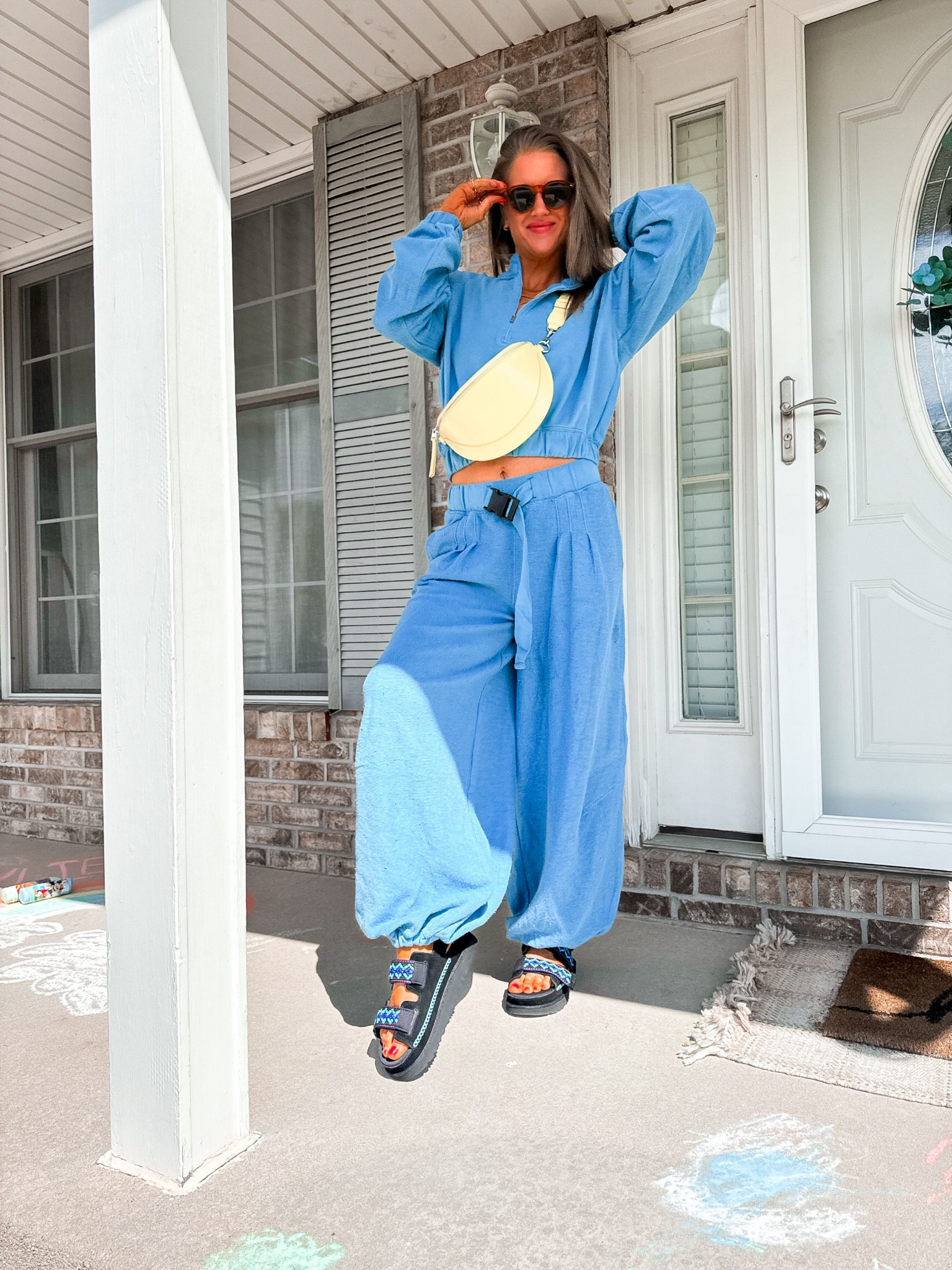 She’s a genie in a bottle 🩵😏 
FreePeople set | Target bag |  Ugg platform sandals | spring to summer | outfit | fashion | sets | bright color aesthetic 
#freepeople #outfitset #uggs #bohostyle #outfitlook 

#LTKShoeCrush #LTKSaleAlert #LTKFindsUnder100