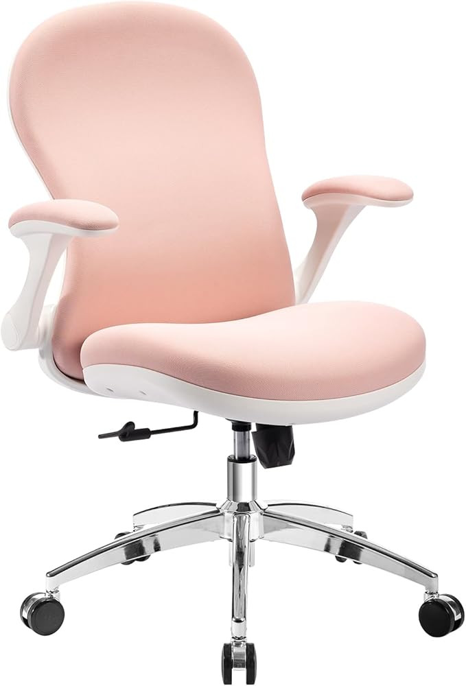 ACCHAR Ergonomic Office Desk Chair, Fabric Home Computer Chair, Swivel Rolling Task Chair with Fl... | Amazon (US)