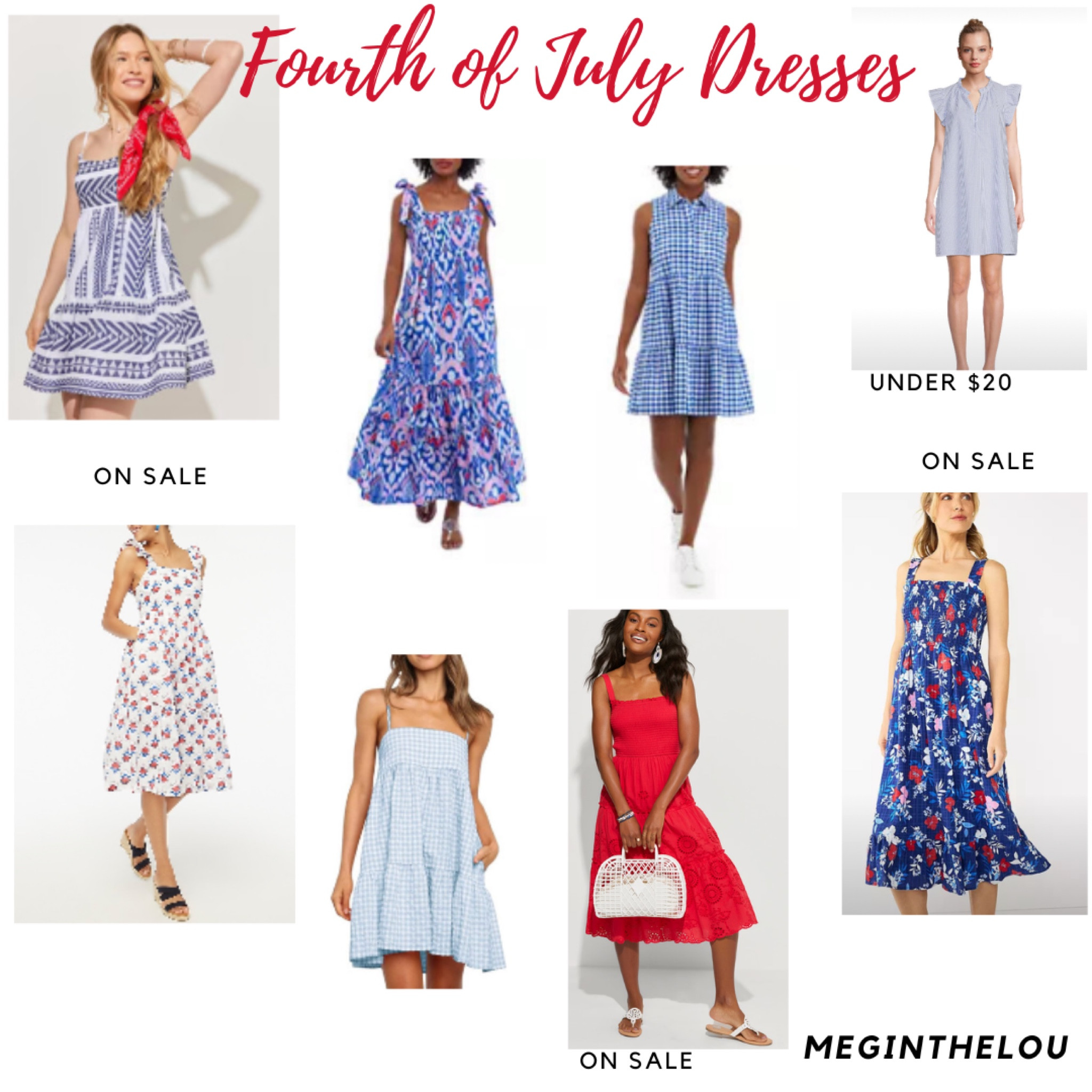 4th of July dresses 

#LTKstyletip #salefinds #under25 #budgetfinds #budgetfriendly #4thofjuly #summerdress #smockeddress #mididress #redwhiteandblue #summer 

#LTKSeasonal #LTKsalealert #LTKunder50