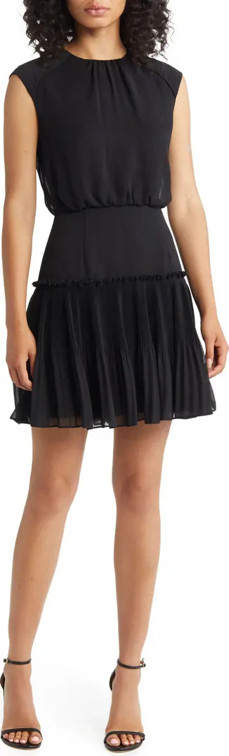 Asli Sleeveless Micropleat Detail Dress | Nordstrom