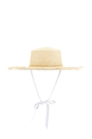 SENSI STUDIO Hippie Beach Hat in Natural & White Band from Revolve.com | Revolve Clothing (Global)