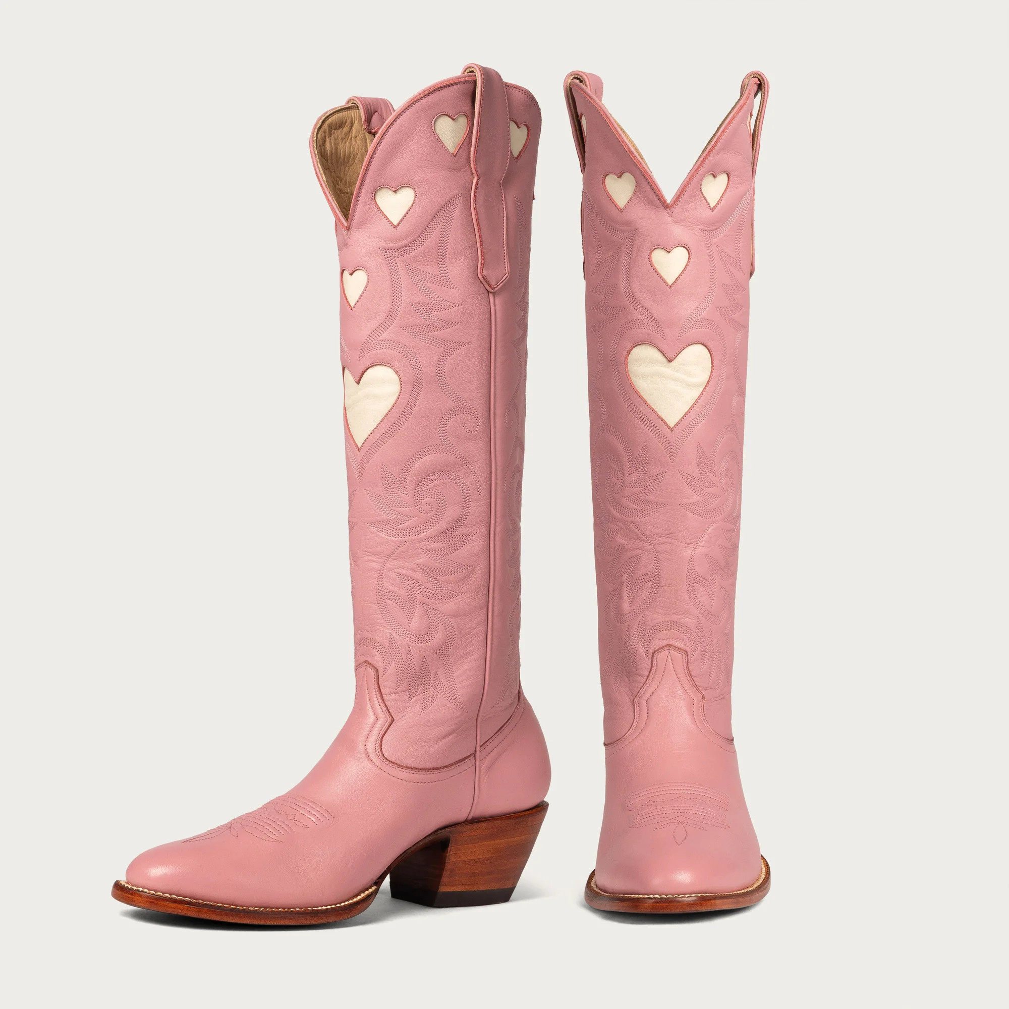 CITY Boots Pink & Bone Heart Boot | CITY Boots