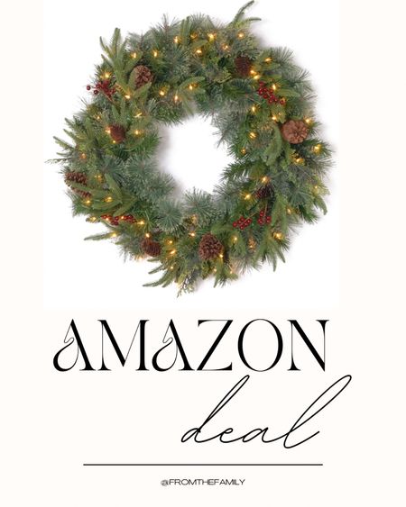 Love this wreath with berries and pine cones from Amazon  

#LTKhome #LTKSeasonal #LTKHoliday
