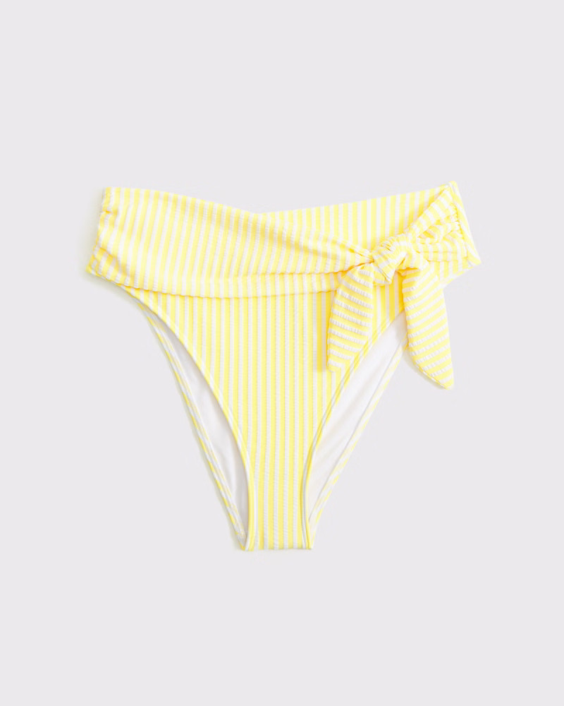 Tie-Front High-Waist Moderate Bottom | Abercrombie & Fitch (US)