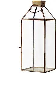 Amazon.com: Serene Spaces Living Large Size Square Gold Lantern with Glass Panels, Measures 16 in... | Amazon (US)