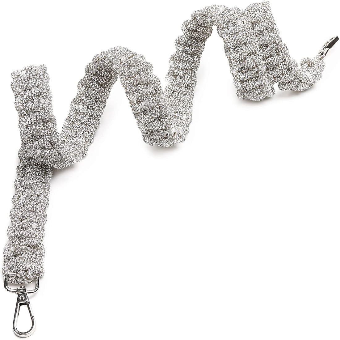 Crystal Rhinestone Wide Purse Strap Replacement Crossbody Shoulder Straps for Handbags Silver, Wh... | Amazon (US)