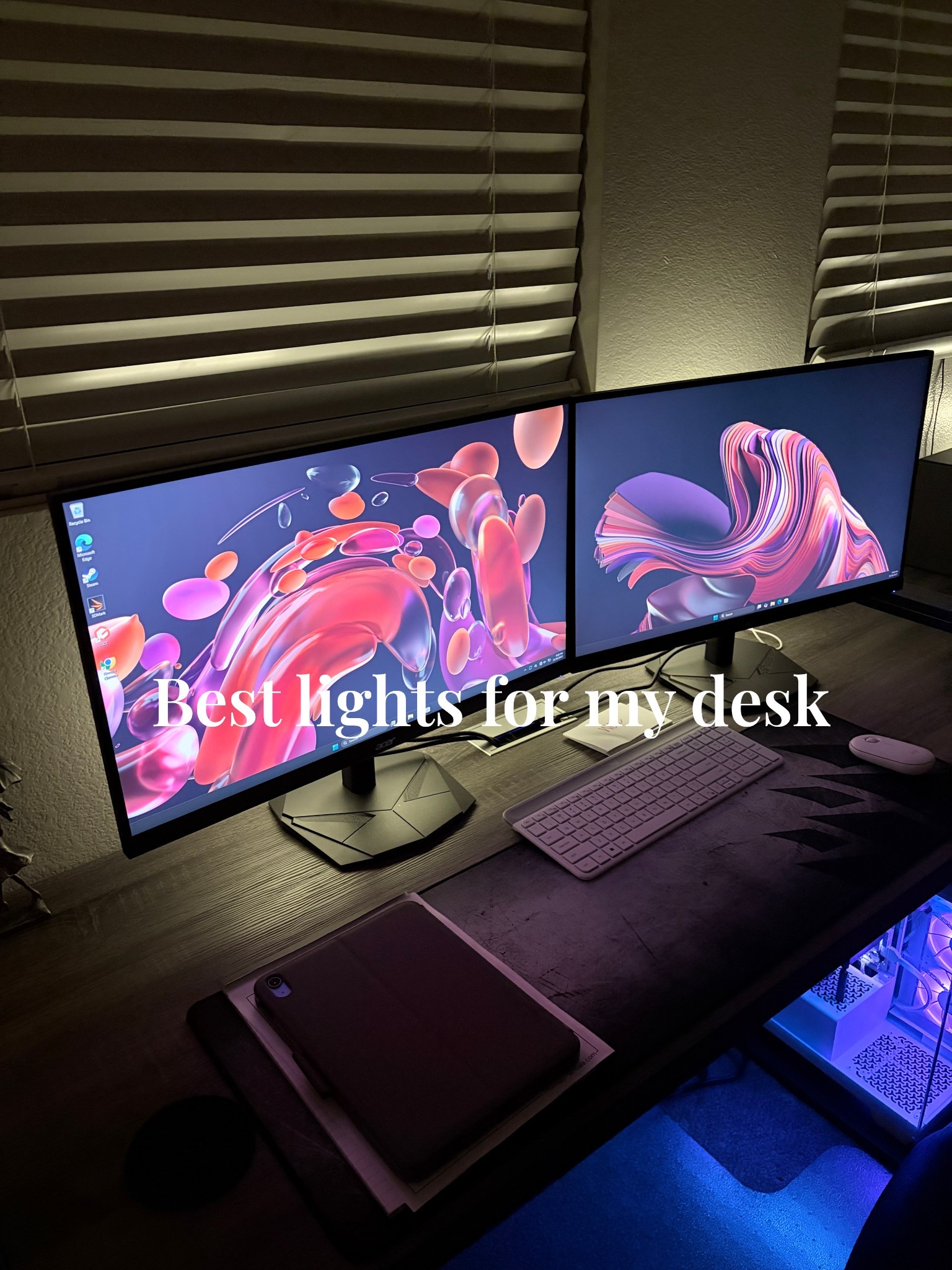 Behind the monitor warm lights for my desk was a perfect addition. And affordable!  Set of two less than $20

#LTKHome