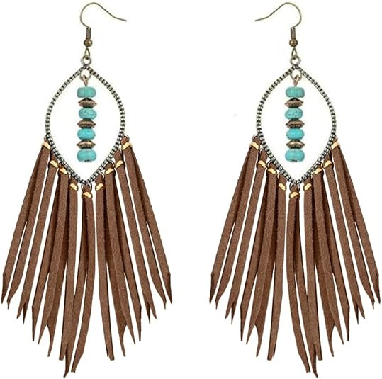 Zinc Alloy Turquoise Copper Beads Bohemian Pure Handmade Tassel Earrings for women | Amazon (US)