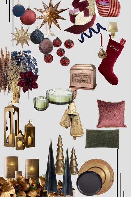 Jeweled Tone Holiday Decor Guide, part 1. An elegant take on a classic style. Golds are so popular right now, they would be an easy base

#LTKhome #LTKSeasonal #LTKHoliday