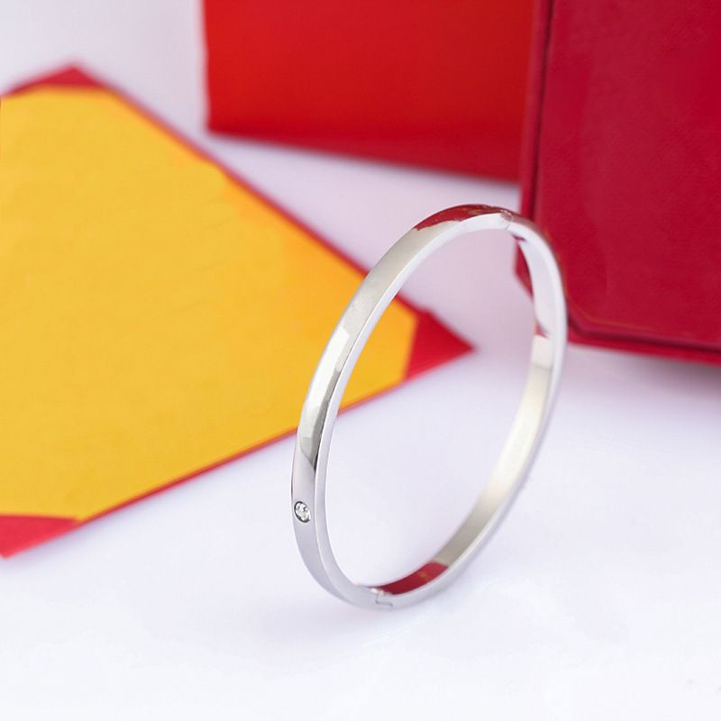 women 17cm Bracelets Designer Luxury Jewelry Women Bangle Classic Titanium Stee Steel Gold belche... | DHGate