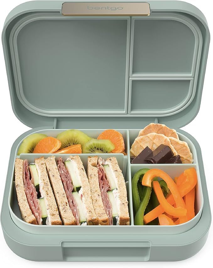 Bentgo® Modern - Leak-Resistant, Versatile 4-Compartment Bento-Style Lunch Box, Ergonomic Design... | Amazon (US)