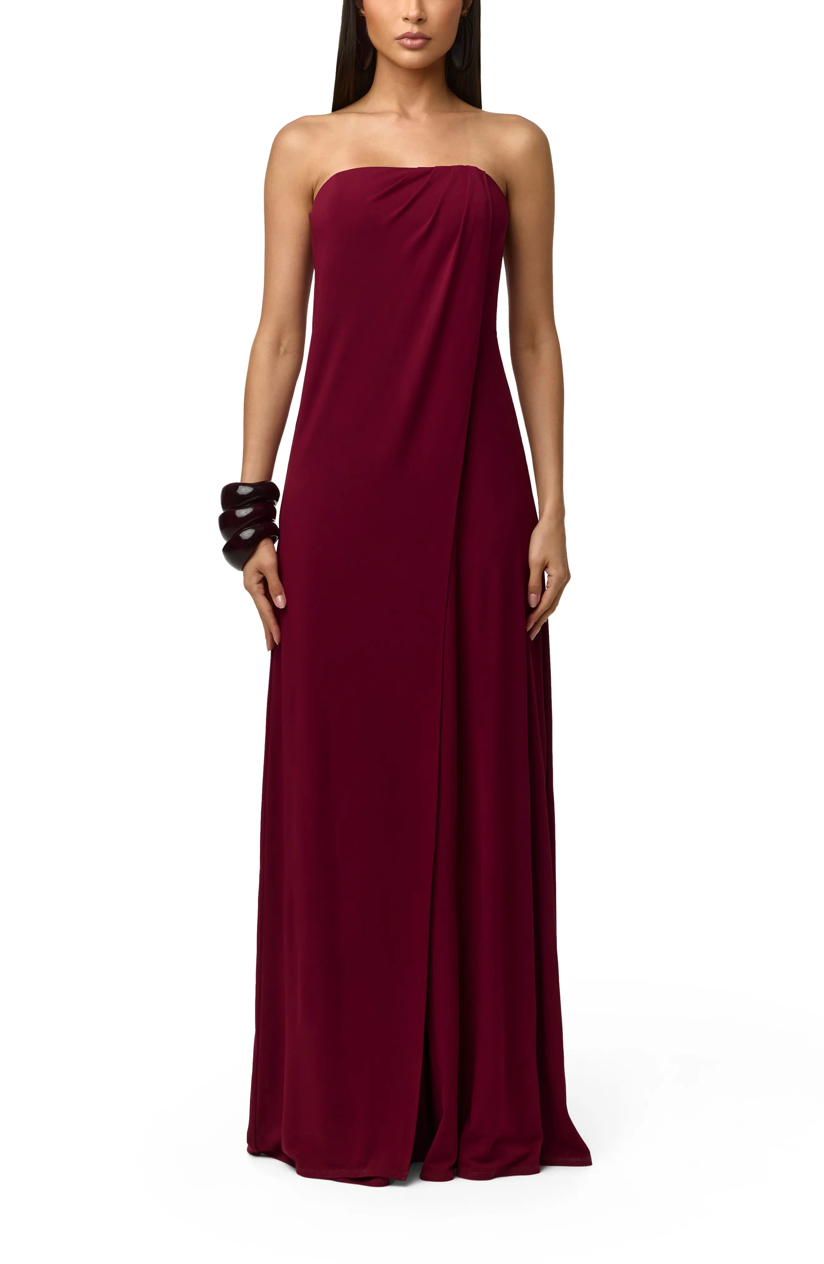 Slinky Strapless Tube Wide Leg Jumpsuit (Women) | Nordstrom | Nordstrom