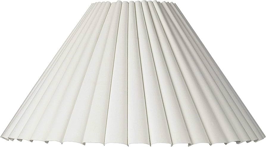 Large Box Pleat Empire Lamp Shade 7" Top x 20.5" Bottom x 10.75" High x 12.5" Slant (Spider) Repl... | Amazon (US)