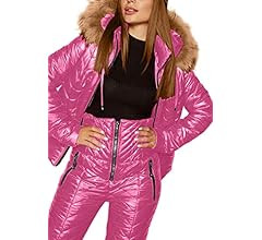 Women's Ski Jackets and Pants Set Winter Waterproof Sport Snowsuit Warm Snowboard Apparel | Amazon (US)