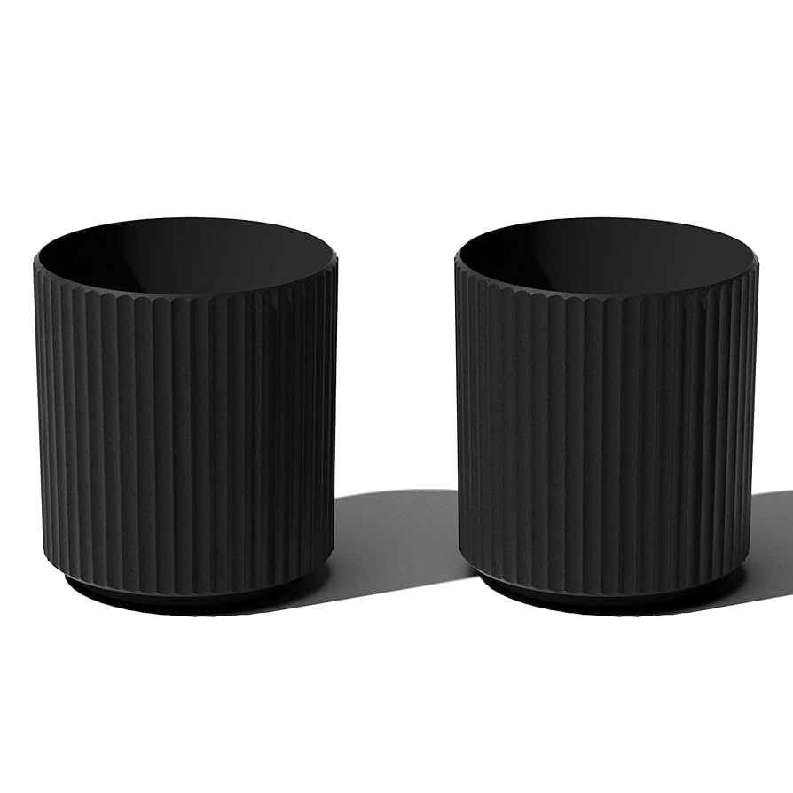 Veradek Demi Series Round Planter for Porch, Patio, Backyard | Durable Plastic-Stone Composite Ma... | Amazon (US)