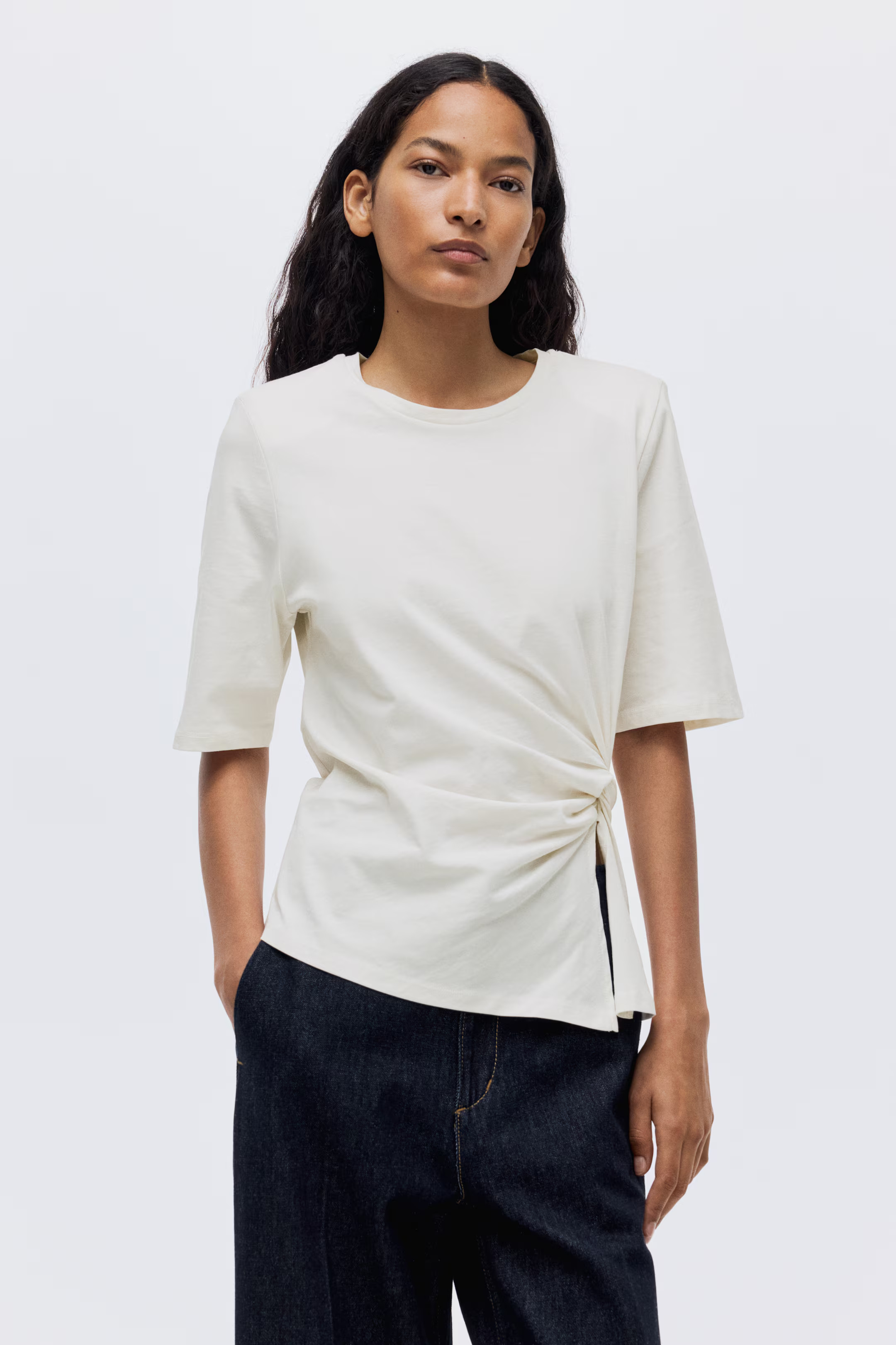 Twist-Detail T-Shirt | H&M (US + CA)